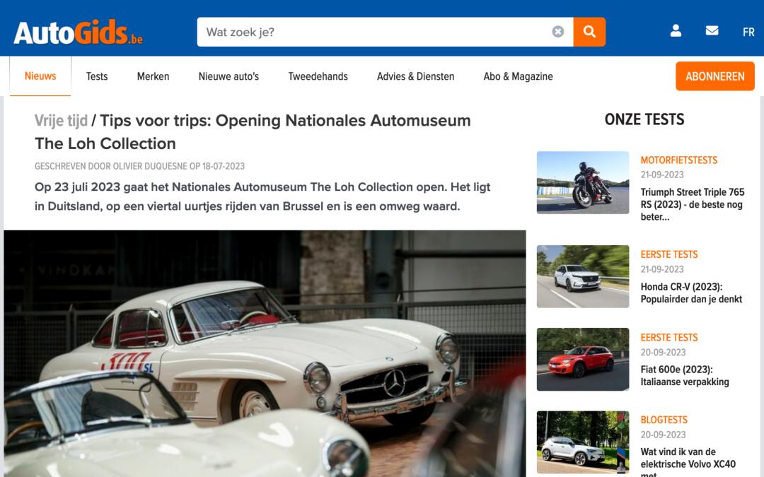 NAM: What the press says - Tips voor trips: Opening Nationales Automuseum The Loh Collection